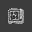 Growth Strategy Blueprints Icon